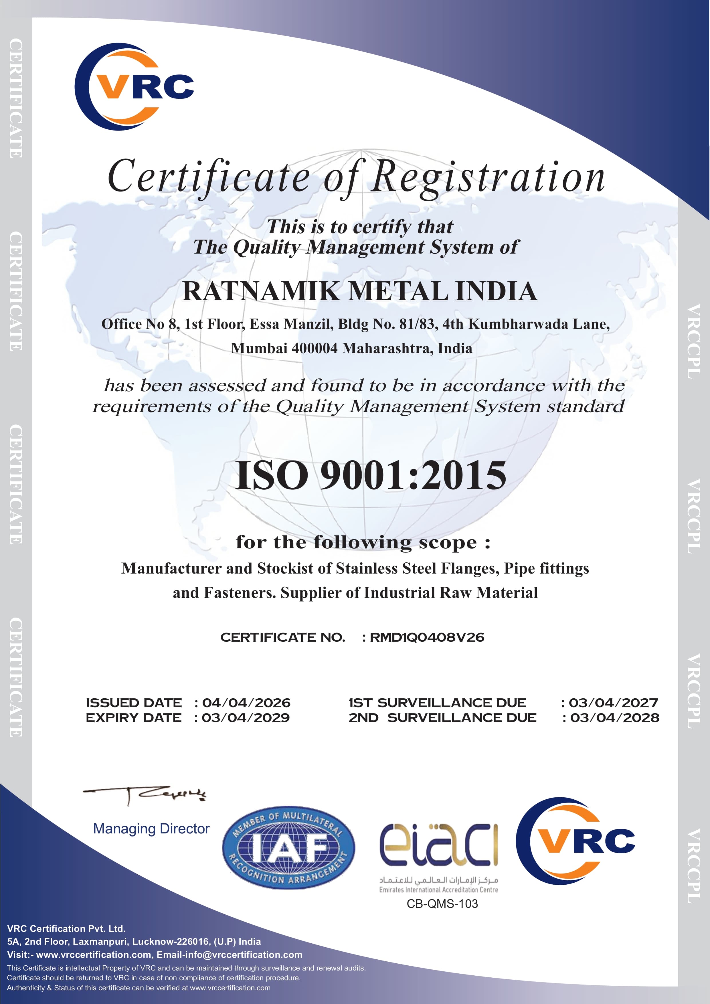 ISO 9001:2015 Quality Management System Preview